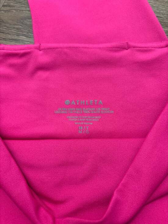 Athleta Pink Elation Ultra High Rise 7/8 Tight Leggings Size M/T - Picture 3 of 5